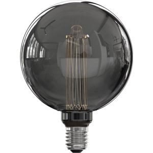 Calex - LED Glasfiber G125 Globe lamp 220-240V 3,5W 40LM 2000K Titanium E27 dimbaar
