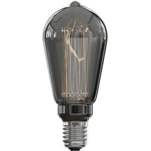Calex - LED Glasfiber Rustic lamp 220-240V 3,5W 40lm 2000K ST64 Titanium E27 dimbaar