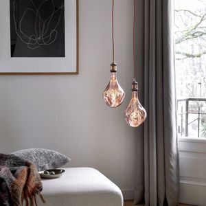 Calex Organic EVO XXL Rose - E27 LED Lamp -  Filament Lichtbron Dimbaar - 6W - Warm Wit Licht