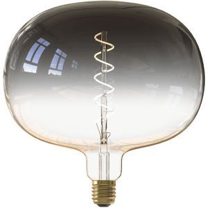 CALEX Colors LED Lamp - Boden Gris - Filament Lichtbron E27- Decoratieve Stijlvolle Verlichting - 5W - Gloeilamp Warm Wit licht - Dimbaar - Grijs