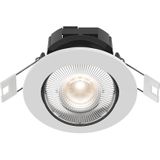 Calex Slimme Inbouwspot - Smart LED Downlight Dimbaar - Kantelbaar - Warm Wit Licht - Wit