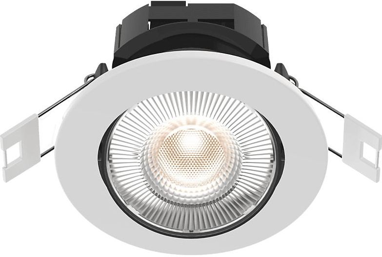 Calex Slimme Inbouwspot - Smart LED Downlight Dimbaar - Kantelbaar - Warm Wit Licht - Wit
