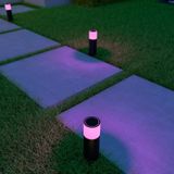 Calex Smart Outdoor LED Buitenlamp - Slimme Grondspot - Sokkellamp RGB en Warm Wit Licht- 4W - Zwart