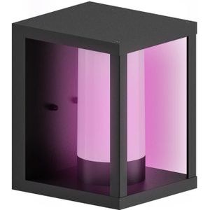 Calex Smart Outdoor LED Buitenlamp - Slimme Wandlamp - RGB en Warm Wit Licht - 4W - Zwart