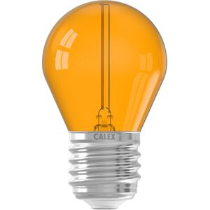 Calex - LED G45 - Oranje - E27 Fitting - 0.5-1W