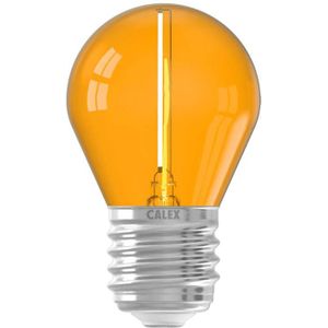 Gekleurde LED kogellamp - Oranje - E27 - 1W - 240V