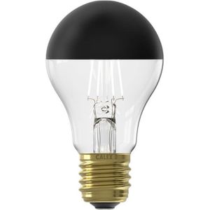 Calex LED lamp E27 | Peer A60 | Kopspiegel Black & Gold | 1800K | Dimbaar | Zwart | 4W