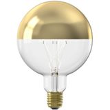 Calex LED lamp E27 | Globe G125 Kopspiegel | Black & Gold | Goud | 1800K | Dimbaar | 4W