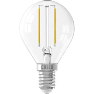 5x Calex LED lamp E14 | Kogel P45 | Filament | Helder | 2700K | 2W (25W)