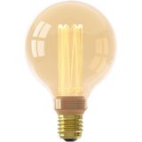 Calex LED lamp E27 | Globe G95 | Crown | Goud | 1800K | Dimbaar | 3.5W (15W)