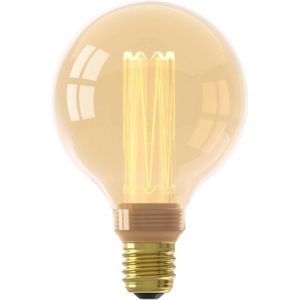 6x Calex LED lamp E27 | Globe G95 | Crown | Goud | 1800K | Dimbaar | 3.5W (15W)
