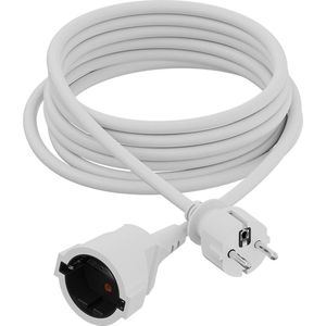 Calex - Verlengsnoer - Wit - 5 m - IP44 Waterdicht