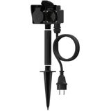 Calex - Tuincontactdoos - 2-voudig - Grondpen - Stekkerdoos tuin