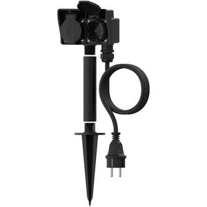 Calex - Tuincontactdoos - 2-voudig - Grondpen - Stekkerdoos tuin