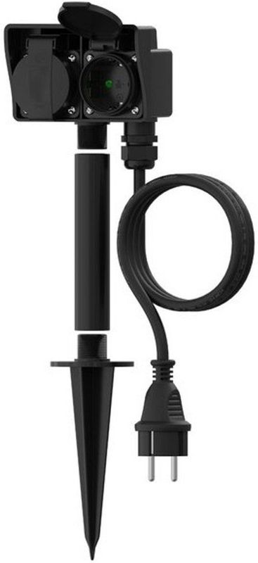 Calex - Tuincontactdoos - 2-voudig - Grondpen - Stekkerdoos tuin