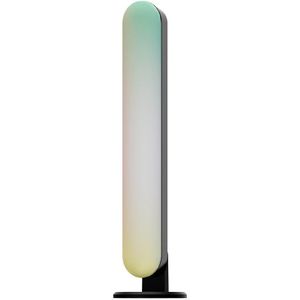 Calex Slimme LED Tafellamp - Wifi Sfeerverlichting - Smart Lichtbalk Staand voor Monitor of TV - RGB en Warm Wit - Zwart