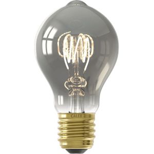 Calex - LED volglas Flex Filament Standaardlamp 220-240V 4W 136lm E27 A60DR, Titanium 1800K Dimbaar