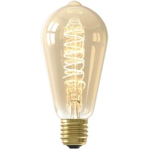 6x Calex LED lamp E27 | Edison ST64 | Filament | Goud | 2100K | Dimbaar | 3.8W (25W)