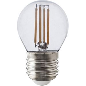5x Calex LED lamp E27 | Kogel P45 | Filament | Helder | 2700K | Dimbaar | 4.5W (40W)