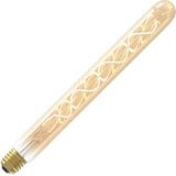 Calex LED Spiraal Filament Buis Lamp - E27 - T32 Lichtbron Goud - 3.8W - Dimbaar