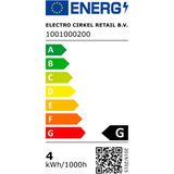 Calex LED Spiraal Filament Buis Lamp - E27 - T32 Lichtbron Goud - 3.8W - Dimbaar