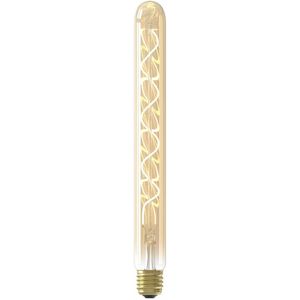 Calex LED Spiraal Filament Buis Lamp - E27 - T32 Lichtbron Goud - 3.8W - Dimbaar