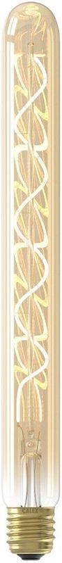 Calex LED Spiraal Filament Buis Lamp - E27 - T32 Lichtbron Goud - 3.8W - Dimbaar