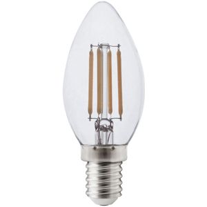 5x Calex LED lamp E14 | Kaars B35 | Filament | Helder | 2700K | Dimbaar | 4.5W (40W)