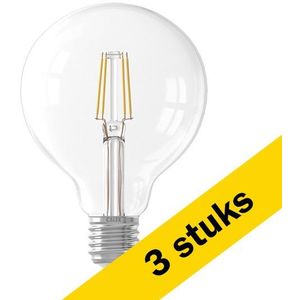 3x Calex LED lamp E27 | Globe G95 | Filament | Helder | 2700K | 7W (60W)