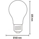 E27 - Led Filamentlamp - Peer - Warm Wit Licht - Dimbaar - 470 Lumen