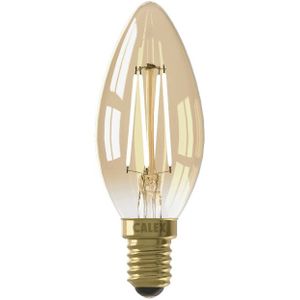 6x Calex LED lamp E14 | Kaars B35 | Filament | Goud | 2100K | Dimbaar | 3.5W (25W)