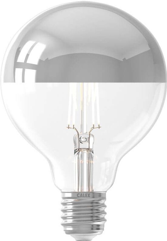 Filament LED Lamp Globe - Mirror Silver - Dimbaar - E27 Fitting