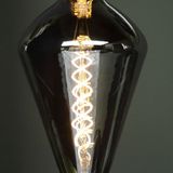 Calex Vienna XXL Titanium - E27 LED Lamp -  Filament Lichtbron Dimbaar - 4W - Warm Wit Licht