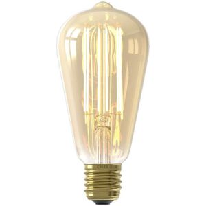 6x Calex LED lamp E27 | Edison ST64 | Filament | Goud | 2100K | Dimbaar | 3.5W (25W)