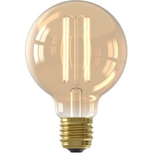 Calex Filament LED Lamp - G80 Vintage Lichtbron - E27 - Goud - Warm Wit Licht - Dimbaar