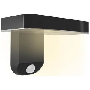 Calex Smart Outdoor Solar Buitenlamp - Slimme Wandlamp - RGB en Warm Wit - Zwart
