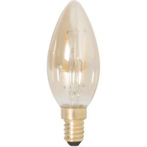 Calex filament LED Kaarslamp E14 2W 136lm 2100K Goud Niet dimbaar