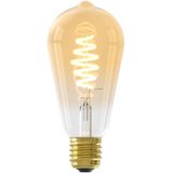 Calex Smart Outdoor Smart LED Lamp - E27 - Slimme ST64 Bluetooth Mesh Bulb - RGB en Warm Wit Licht - Goud - 7W