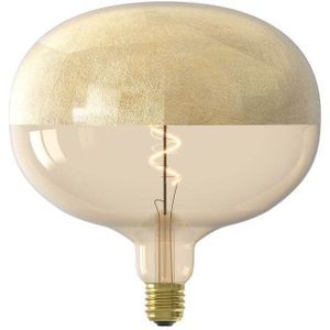 Calex XXL lamp E27 | Boden Craquele | Gold | 1800K | Dimbaar | 4W