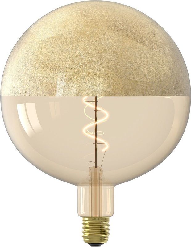 Calex - Kalmar XXL - Lamp - Goud - Spiraal Filament - Dimbaar