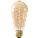 Calex - LED Filament - Rustiek ST64 - Goud - E27 - 5.5W - 2100K