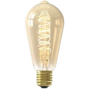 Calex - LED Filament - Rustiek ST64 - Goud - E27 - 5.5W - 2100K