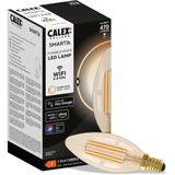 Calex - Smart Filament LED Lamp - E14 - Warm Wit Licht - Goud - 4.9W