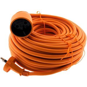 Calex Verlengkabel 15m - IP20 Waterdicht - Verlengsnoer voor Buiten - 3x 1,5mm² - Oranje