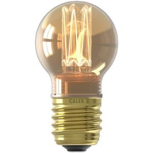 Calex LED lamp E27 | Kogel P45 | Crown | Goud | 1800K | Dimbaar | 2.3W (15W)