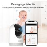 Calex - Beveiligingscamera voor Binnen - 2K - Pan Tilt - Wifi - Wit