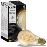 Calex - Slimme Lamp - Set van 2 - Wifi LED Filament - Goud - Dimbaar - Warm Wit