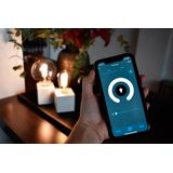 Calex - Slimme Lamp - Set van 2 - Wifi LED Filament - Goud - Dimbaar - Warm Wit