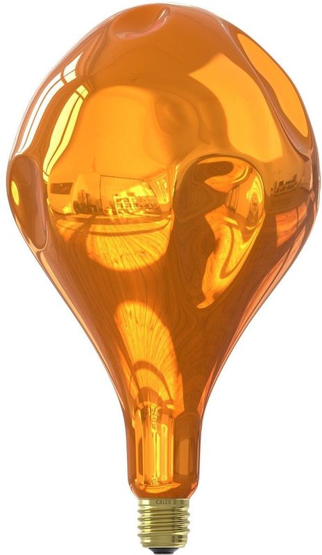 Calex - Organic Flamboyant Evo - Lamp - Geel - Glaswerk