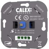 Calex LED Wanddimmer - Universele Inbouw Dimmer - 3-250W - Fase afsnijding